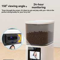 Comedero Automático Inteligente para Perros y Gatos de 5L con Dispensador de Comida Sólida, Control por Aplicación, Temporizador y Registro de Voz con Cámara