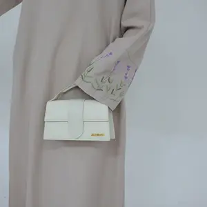 Dubai Muslim Dress abaya Humble Abaya Muslim Embroidered Muslim Solid Color Eid Prayer Islamic