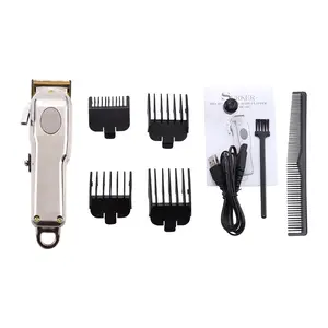 SK-807B elektrikli saç tıraş makinesi/profesyonel yağ tıraş makinesi, ayna kaplama vücut, USB şarj