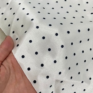 0.4 metro a pois crêpe tessuto finto acetato Satin con luminoso primavera ed estate brillante gonna copricapo da donna - Product Image 4