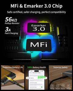 Magnetic <b>USB</b> C Charger <b>Cable</b>, 60W <b>USB</b> C <b>to</b> <b>USB</b> C <b>Cable</b>, Nylon Braided Type C Fast Charging Data Sync <b>Cable</b> Cord for iPhone 15 - Product Image 6
