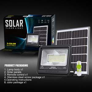 Faro Solare LED ad Alta Luminosità 100w 200w 300w 400w 600w con Telecomando per Progetti Commerciali - Product Image 5