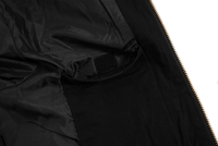 Blouson Bomber Zippé à Capuche pour Homme Noir Vert Olive Manches Longues Poignets et Ourlet Côtelés Streetwear Vêtement d'extérieur Automne Hiver