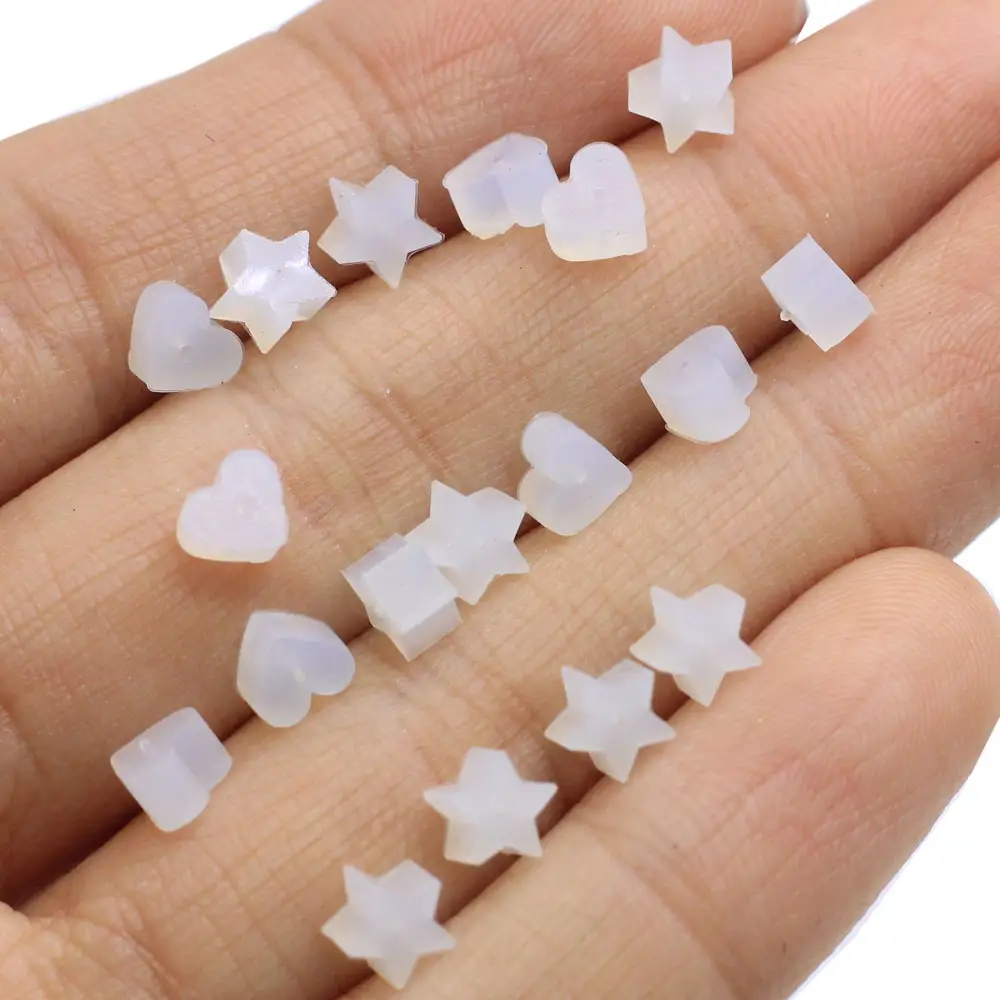 6mm Soft Rubber Silicone Rubber Earring Backs Stoppers For Stud Earrings DIY Jewelry Making Earring Findings Accessories