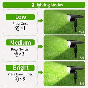 Lámpara Solar de Jardín IP65 para Uso Doméstico, Iluminación Exterior Impermeable para Césped, Jardín y Decoración de Paisajes - Product Image 5