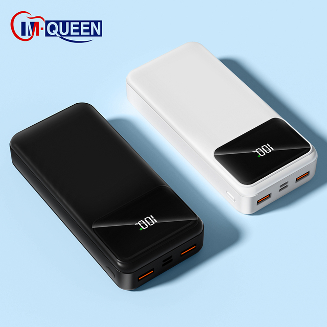 Custom Logo 10000mah-20000mah Fast Charging Power Bank with Cable Battery Pack Fast Charge Power Station for Phone