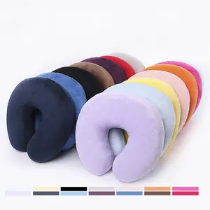 Customization Portable Slow Rebound Memory Foam U-shaped Pillow Ergonomic Breathable Soft Neck Warp Support Travel Pillow