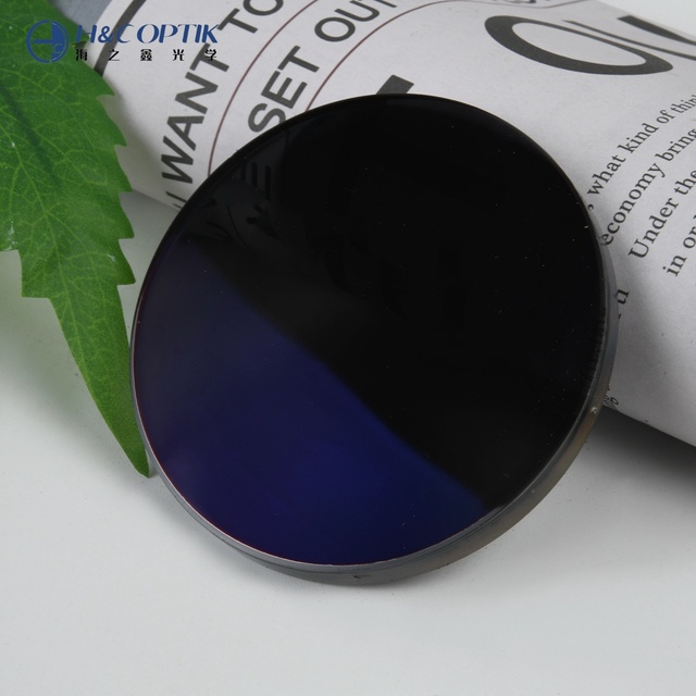 Distributor Wholesale Price Lenses Popular 1.74 Photochromic SHMC Customized MR-174 75mm Diameter Eyeglasses Optical Lens
