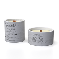 Support à bougie en béton personnalisé avec logo, pour la fabrication de bougies, décoration de maison de luxe