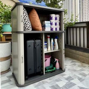 Armoire <span class=keywords><strong>de</strong></span> <span class=keywords><strong>rangement</strong></span> en plastique pour <span class=keywords><strong>patio</strong></span> extérieur écologique, imperméable, pour outils <span class=keywords><strong>de</strong></span> jardin, <span class=keywords><strong>rangement</strong></span> <span class=keywords><strong>de</strong></span> chaussures - Product Image 5