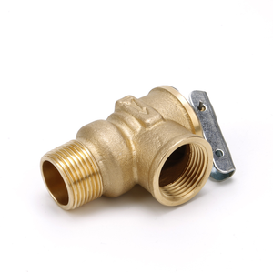 Válvula de alivio de presión automática sin plomo de 3/4" MNPT x 3/4" FNPT y 150 PSI con sonda de extensión de temperatura y palanca para válvula de seguridad - Product Image 3