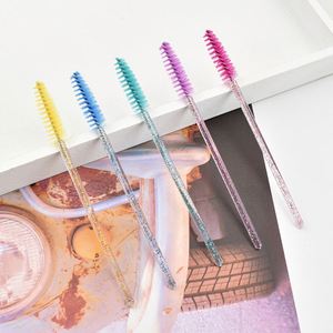 Brosse à cils diamantée pas chère, prix d'usine pour salon de beauté, outil de maquillage, fournitures d'extension, baguettes à paillettes, brosse à cils en cristal - Product Image 6