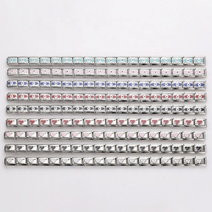 Pulsera de Eslabones con Dijes de Corazón y Estrella Italianos de Moda, en Acero Inoxidable con Circonitas, para Unisex - Product Image 3