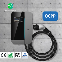 Tipo 1/Tipo 2/GBT/NACS 	 Cargador de Vehículos Eléctricos Inteligente para Pared, Compatible con DLB, con WiFi, RFID, OCPP, Nivel 2, CA, 7kW, para Uso en el Hogar y el Garaje