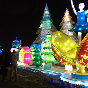 Prix de gros extérieur étanche joyeux Noël signe grand extérieur éclairé spectacle lanterne prix pour joyeux Noël projet - Product Image 3