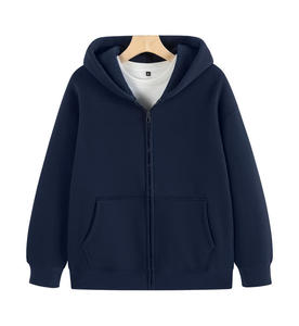 Felpa con Cappuccio EHWUY Pesante di Alta Qualità Oversize Design Personalizzato <span class=keywords><strong>Taglie</strong></span> Forti con Zip Felpa da <span class=keywords><strong>Uomo</strong></span> Semplice - Product Image 2