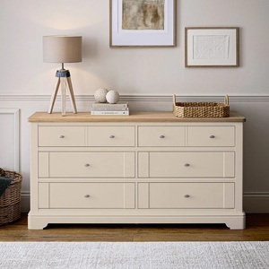 Custom French Style <strong>Chest</strong> <strong>of</strong> <strong>Drawer</strong> Solid Wood Shaker Melamine Veneering Oak Wooden Top 6 Wide <strong>Drawer</strong> Sideboard Entrance Cabinet - Product Image 4