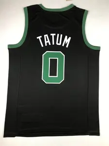 2023 24 yeni siyah Celti basketbol forması Tatum orijinal yüksek kalite toptan ısı-mühürlü Nbaing formalar erkekler için gençlik özel