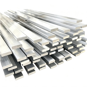 Barre plate en aluminium 6063 T5 de différentes tailles, barre en alliage massif pour profilés de fenêtres et de portes, matériaux auxiliaires, fabriquée en Chine - Product Image 4