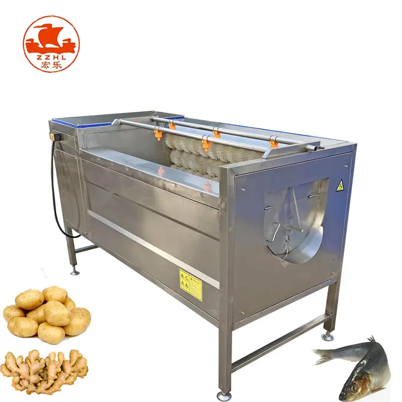 야채 카사바 감자 당근 생강 청소 세척 필링 기계 불순물 연마 기능
