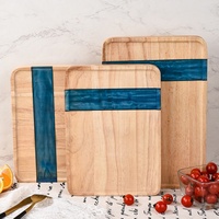 Planche à découper et plateau à fruits en bois massif et résine, pour usage en cuisine, vente en gros