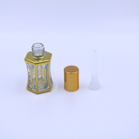 Flacon de parfum miniature portable de 7 ml, flacon à bille de luxe en verre électro-plaqué, sérigraphie, forme rectangulaire, design élégant, voyage