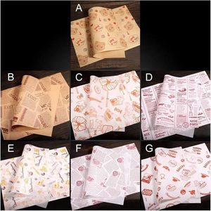 Papier d'emballage pour hamburgers, résistant à la graisse et à l'humidité, de qualité alimentaire, pour le pain et les biscuits, avec logo personnalisé - Product Image 5