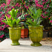 Pots de fleurs de grand diamètre adaptés à la plantation d'arbres Extra-large Jardins extérieurs Cours Villas Arbres d'argent Pot de fleurs de jardin