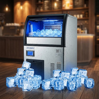 Machine à glaçons carrés de 40 kg, refroidie par air, automatique, à économie d'énergie, pour usage commercial de petite taille