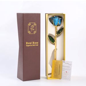 San valentino, natale, regalo per la festa della mamma 24K placcato oro rosa rossa aggiornato produttore di fiori di vernice da forno - Product Image 6
