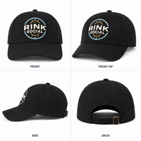 Commande d'essai – Casquette 6 panneaux profil bas avec boucle dorée classique, motif hockey, prête à la vente au détail pour les acheteurs adultes soucieux de leur style de vie, étiquette personnalisée