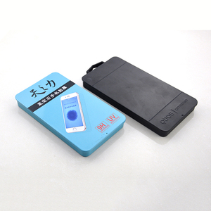 Tùy chỉnh in hình chữ nhật hộp thiếc bao bì kim loại lưu trữ <span class=keywords><strong>container</strong></span> cho điện thoại bảo vệ màn hình cáp sản phẩm điện tử - Product Image 1