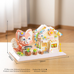 Nuovo grazioso portapenne a sei pezzi Set di elementi in plastica Micro-particella modello regalo per ragazza giocattolo - Product Image 6