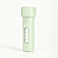 Linterna Pequeña Recargable por USB, Batería de 1200mAh, 170lm, COB Lateral, Cuatro Modos, ABS, para Senderismo, Viajes, Linterna LED de Mano