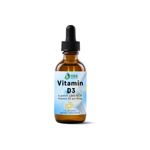 Gouttes liquides de vitamine D3 de haute qualité, vitamine D pour la santé des os et des dents, fonction musculaire, gouttes liquides de vitamine D3 - Product Image 1