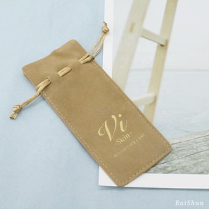 Sac à cordon pour bijoux en daim imprimé de logo personnalisé pour mini produits Petit sac cadeau pour l'emballage de bijoux Pochette en daim pour <span class=keywords><strong>parfum</strong></span> - Product Image 4