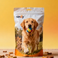 Sachet alimentaire pour animaux de compagnie à 8 soudures latérales, fond plat, imprimé sur mesure, emballage de qualité alimentaire, pochette à fermeture éclair pour lait/sushi/autres aliments