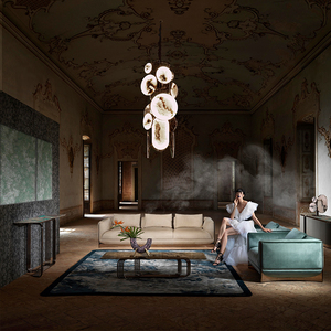 مجموعة أريكة الأثاث الفلبين طقم أرائك من النسيج صور أريكة الجمال صالون غرفة المعيشة الاقسام لون أسود الأريكة - Product Image 2