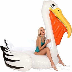 Flotador inflable de cisne Hongcheng de 350x300x125cm, flotador gigante para piscina para adultos, diversión al nadar - Product Image 1