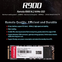 قرص صلب من نوع M.2 NVME PCle 3.0 SSD بسعات 128 جيجابايت، 256 جيجابايت، 512 جيجابايت، 1 تيرابايت، 2 تيرابايت لأجهزة الكمبيوتر المحمولة والكمبيوتر الشخصي.
