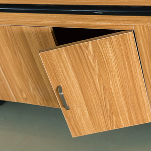 Supermarket Single-sided <strong>Wall</strong> Shelf with Iron Structure and Wooden Cabinet Body, Fashionable and <strong>Beautiful</strong> - Product Image 5