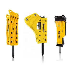 Construction Machinery Parts Rock hydraulic breaker hammer for heavy duty excavator pc200lc-8 zx200-5 R290 DH300 SK250LC SH210