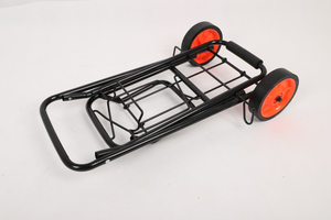 थोक टिकाऊ हल्के 40kg वजन क्षमता दो पहियों आउटडोर शॉपिंग तह हैंडकार्ट गार्डन सामान ट्रॉली गाड़ी - Product Image 3