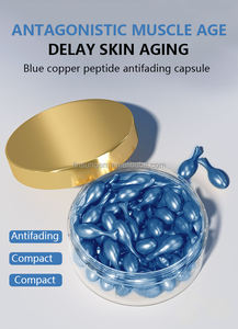 Nieuwe Collectie Anti-Imflamatory Verminderen Roodheid Rustgevende Kalmerende Huidverzorging Anti-Rimpel Hydraterende Blauw Koper Peptide Capsules - Product Image 4