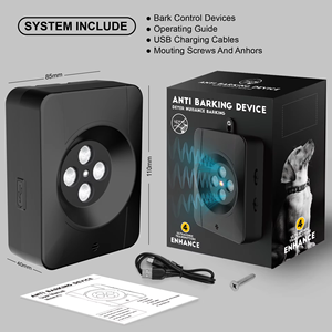 2025 nuevos productos USB recargable Anti-ladridos repelente de perros ultrasónico no irritante para perros de varias razas - Product Image 6