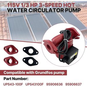 Bomba Circuladora Minjiang Ups43-100f 115V 1/3 Hp 65 Gpm 30 Ft Hierro Fundido para Reemplazo de Sistemas Hidrónicos - Product Image 2