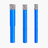 Boîte en carton de 8 pièces, jeu de forets diamantés haute performance 6-65 mm, finition bleue M14, modèle 037, granit, marbre, carrelage, verre, pierre