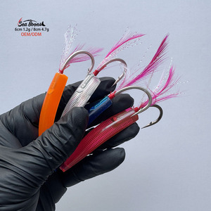 Señuelos de <span class=keywords><strong>Pesca</strong></span> de Arrastre al por Mayor de 6cm y 8cm, Señuelos de <span class=keywords><strong>Pesca</strong></span> Tipo Cuchara de 60mm y 80mm para Agua Salada, Señuelos de <span class=keywords><strong>Pesca</strong></span> de Lucio Realistas en 3D - Product Image 1