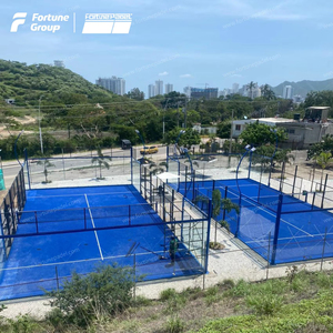 El mejor fabricante de canchas panorámicas de Pádel compra Cancha de Pádel para exteriores con césped artificial y vidrio - Product Image 1