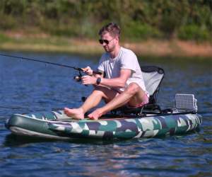 เรือคายัคตกปลาแบบพองพร้อมที่นั่ง - Product Image 5